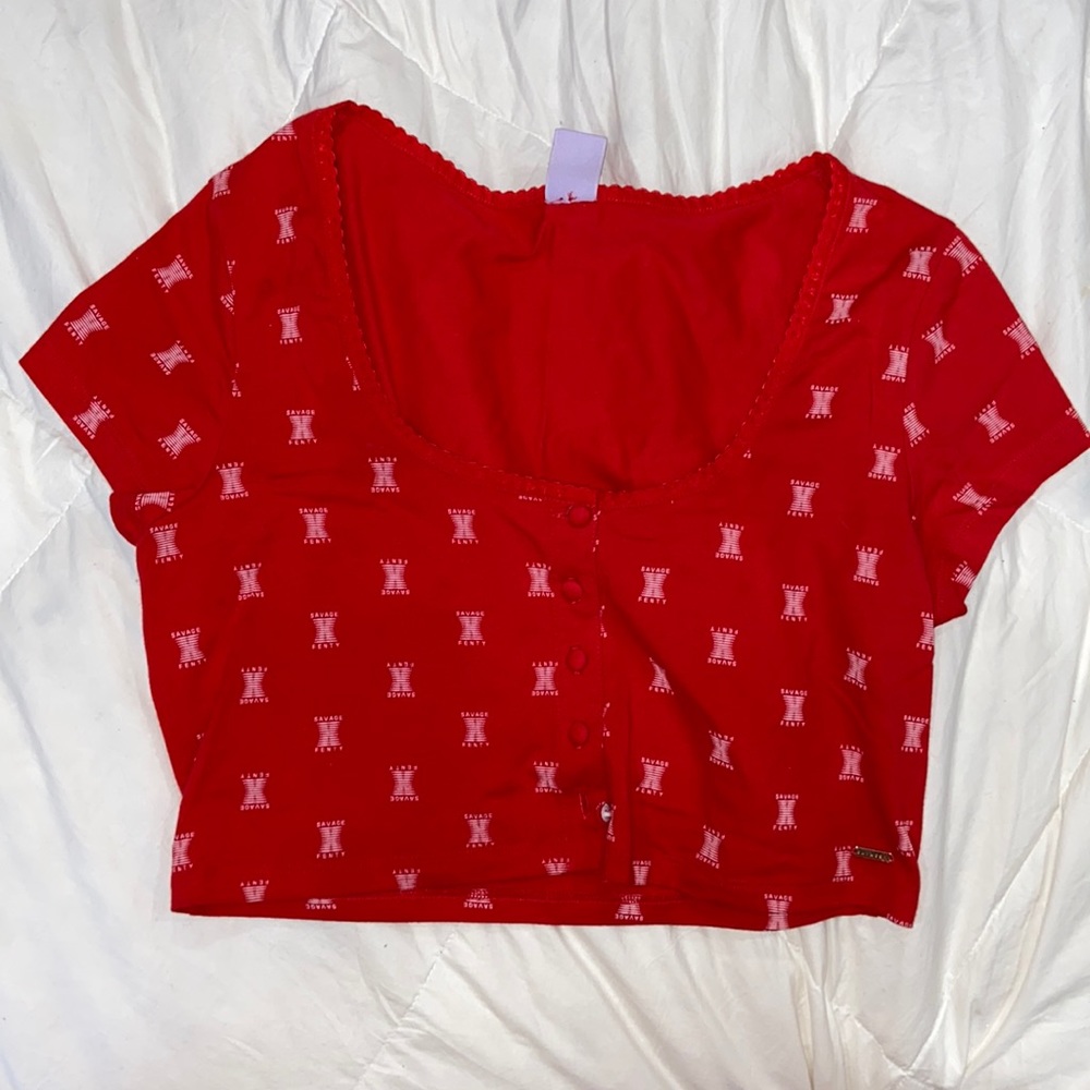 Savage X Fenty Cotton Jersey Crop